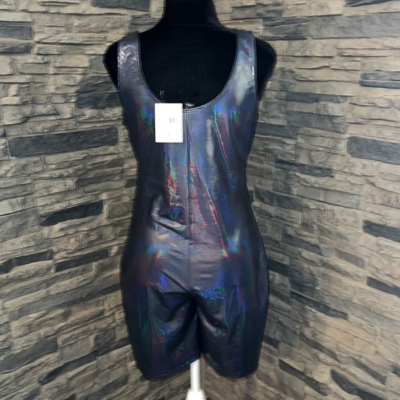 Forever 21 Plus Size Coated Cutout Romper - Picture 7 of 10